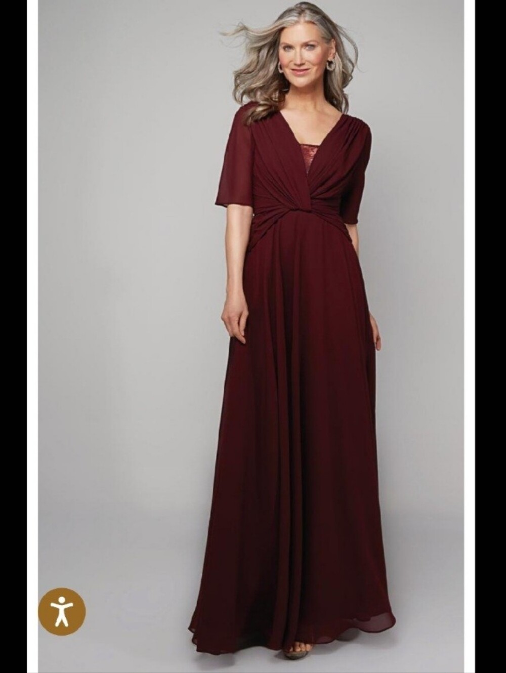 NEW ALYCE PARIS 27574 elegant evening gown in Black Cherry Fall Wedding Formal 4